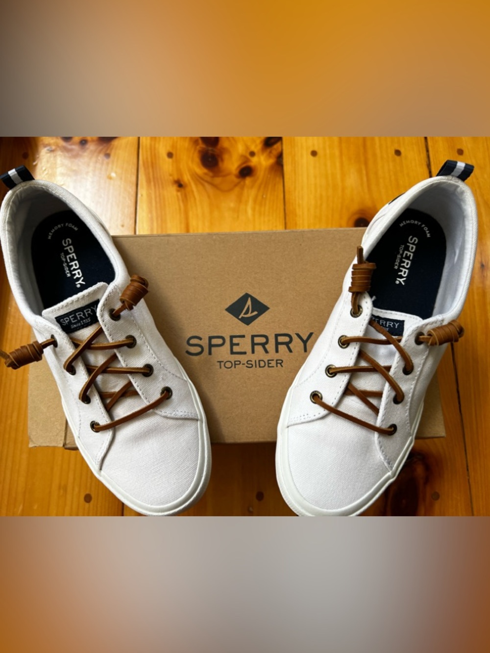 Sperry Pier Wave LTT WOMENS WHITE. SZ 9